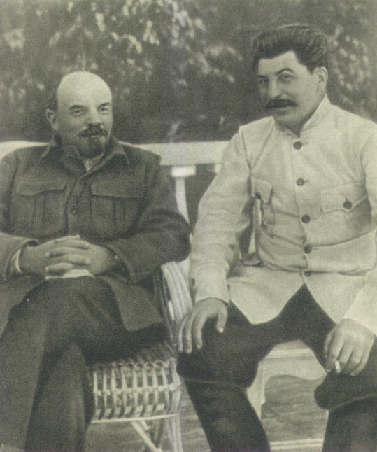 В.И.Ленин и И.В.Сталин в Горках. 1922 г.